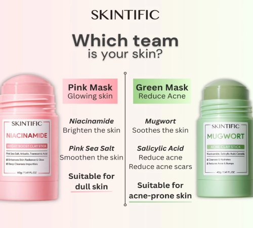 SKINTIFIC - Mugwort Anti Pores & Acne Clay Mask Stick - 40g