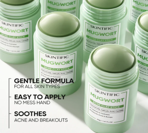 SKINTIFIC - Mugwort Anti Pores & Acne Clay Mask Stick - 40g